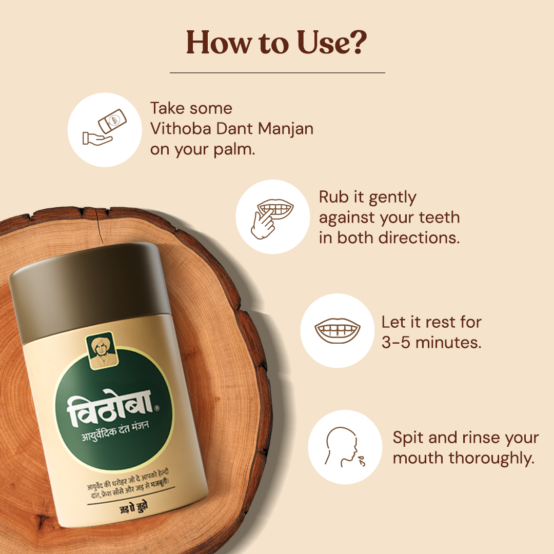 Vithoba Ayurvedic Dant Manjan 80g