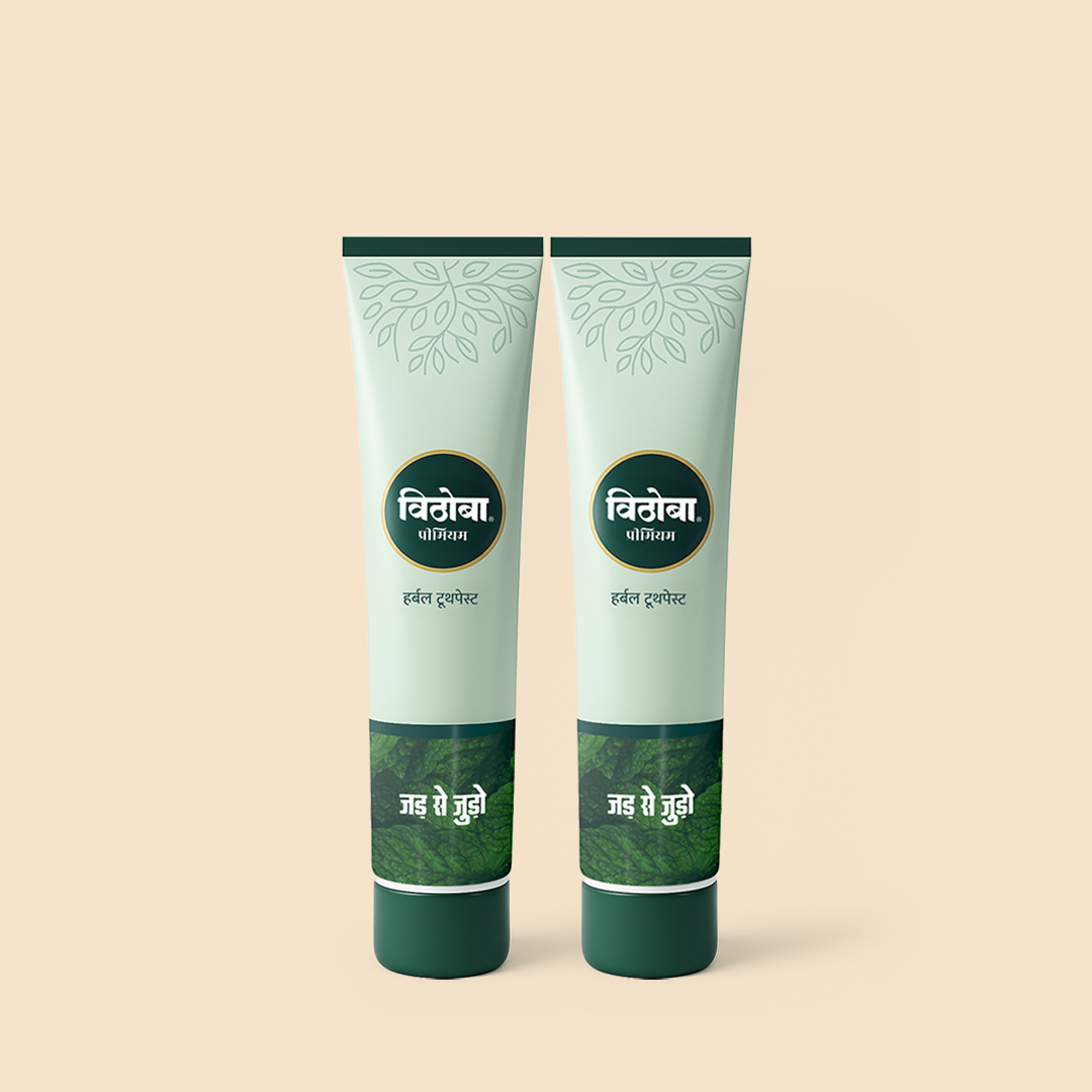 Vithoba Herbal Premium Toothpaste 80G. - Pack of 2