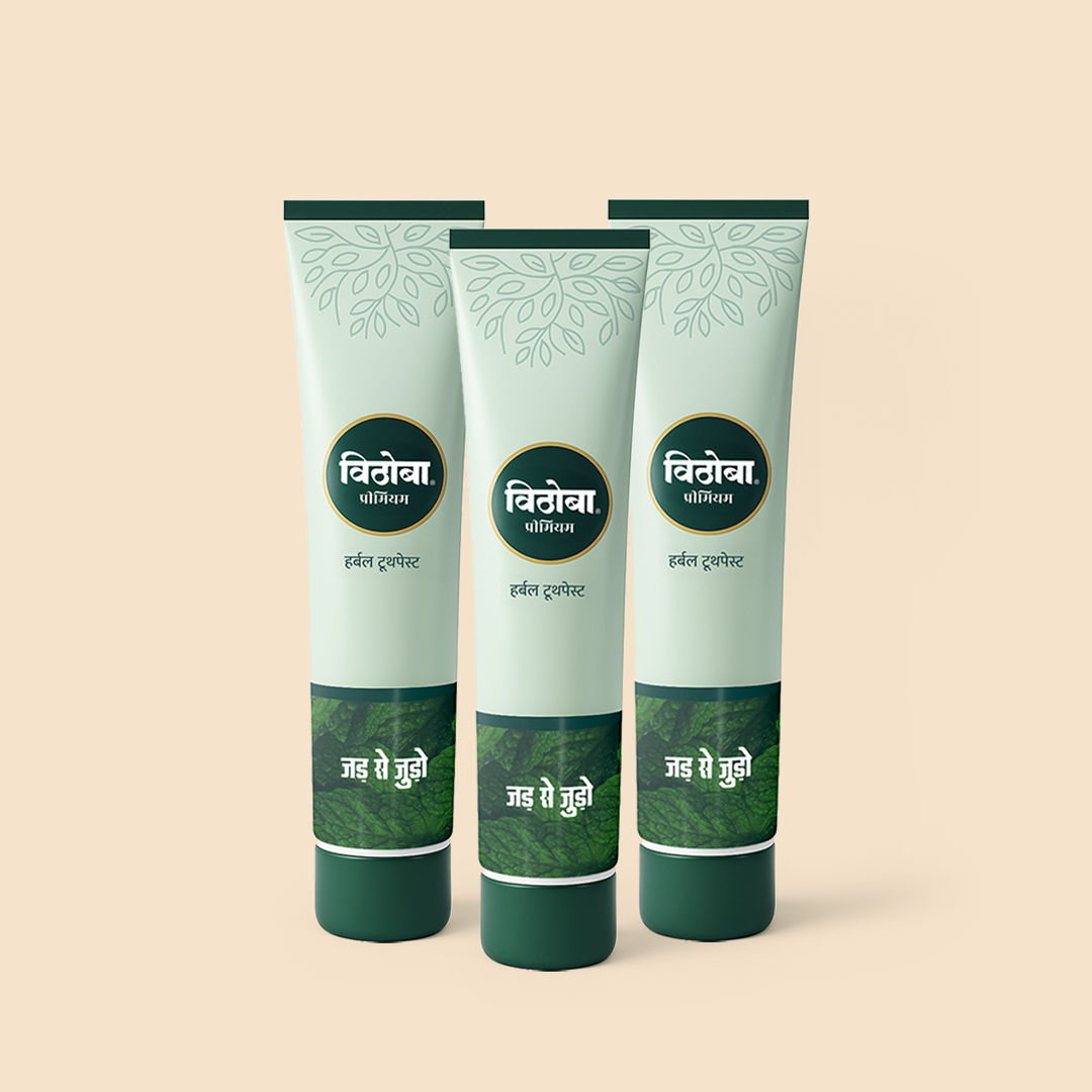 Vithoba Herbal Premium Toothpaste 40G. - Pack 3 |