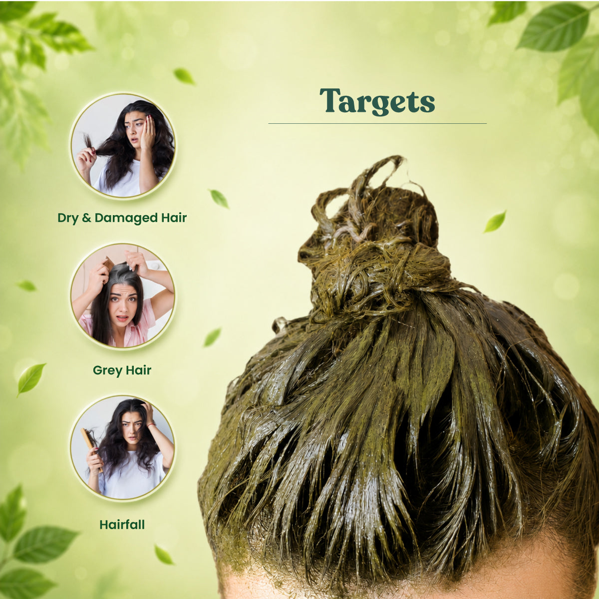 Vithoba Keshratna 100% Pure Henna Mehendi | Natural Herbal Hair Colour & Hair Conditioning | Pack of 10 + 2 Free