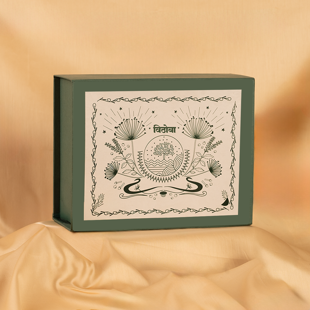 Vithoba Family Wellness Hamper - Dant Manjan 80g + Premium Toothpaste 150g + Rootfix Toothpaste 150g + Vaijayanti Soap 75g x 4 + Hair Oil 100ml + Pain Oil 30ml + Pain Balm + Diwali Exclusive Elements