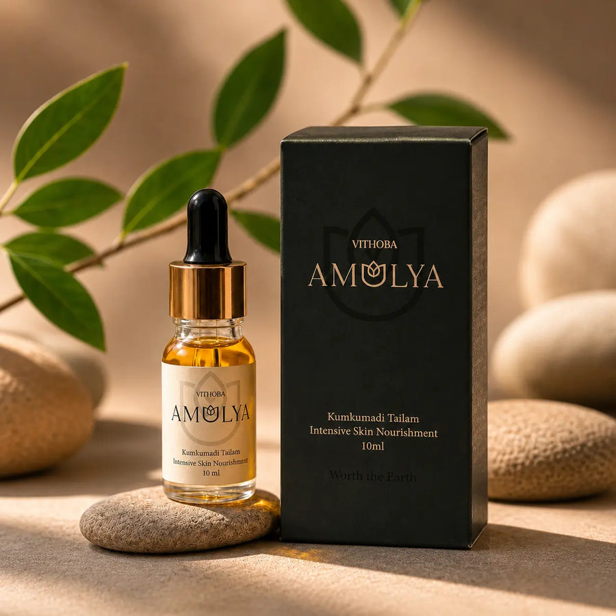 Amulya Kumkumadi Tailam – Intensive Skin Nourishment Face Oil 10ml (For brighter, smoother, more even-looking skin)