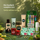 Vithoba Family Wellness Hamper - Tooth Powder 80g + Premium Herbal Toothpaste 150g + Rootfix Natural Toothpaste 150g + Vaijayanthi Soap 75g x 4 + Ayurvedic (Kesh) Hair Oil 100ml + Stay Active Pain Relief Oil 30ml + Kaali Strong Balm + Free Toothbrush