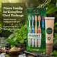 Vithoba Rootfix Natural Toothpaste 150g | 3+1 Toothbrush Pack