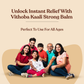 Vithoba KAALI Strong Balm | Ayurvedic Pain Relief & Muscle Relaxant | 10g Balm | Effective relief from Headache, Body Pain, Sprain and Cold