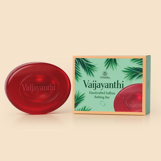 Vithoba Vaijayanthi Handcrafted Saffron Soap Bar 75g