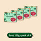 Vithoba Vaijayanthi Handcrafted Saffron Soap Bar 125g | Real Kesar Soap For Blemishfree Soft & Natural Glow | With Goodness Of Turmeric Oil Glycerin & Coconut Oil | Pack of 4 |