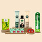 Vithoba Travel Essentials Kit - Hair Oil 50ml + Pain Relief Oil 15ml + Kaali Balm 5g x 2 + Toothpaste combo 40g + Vaijayanthi Soap 20g x 3 + Toothbrush | Men & Women