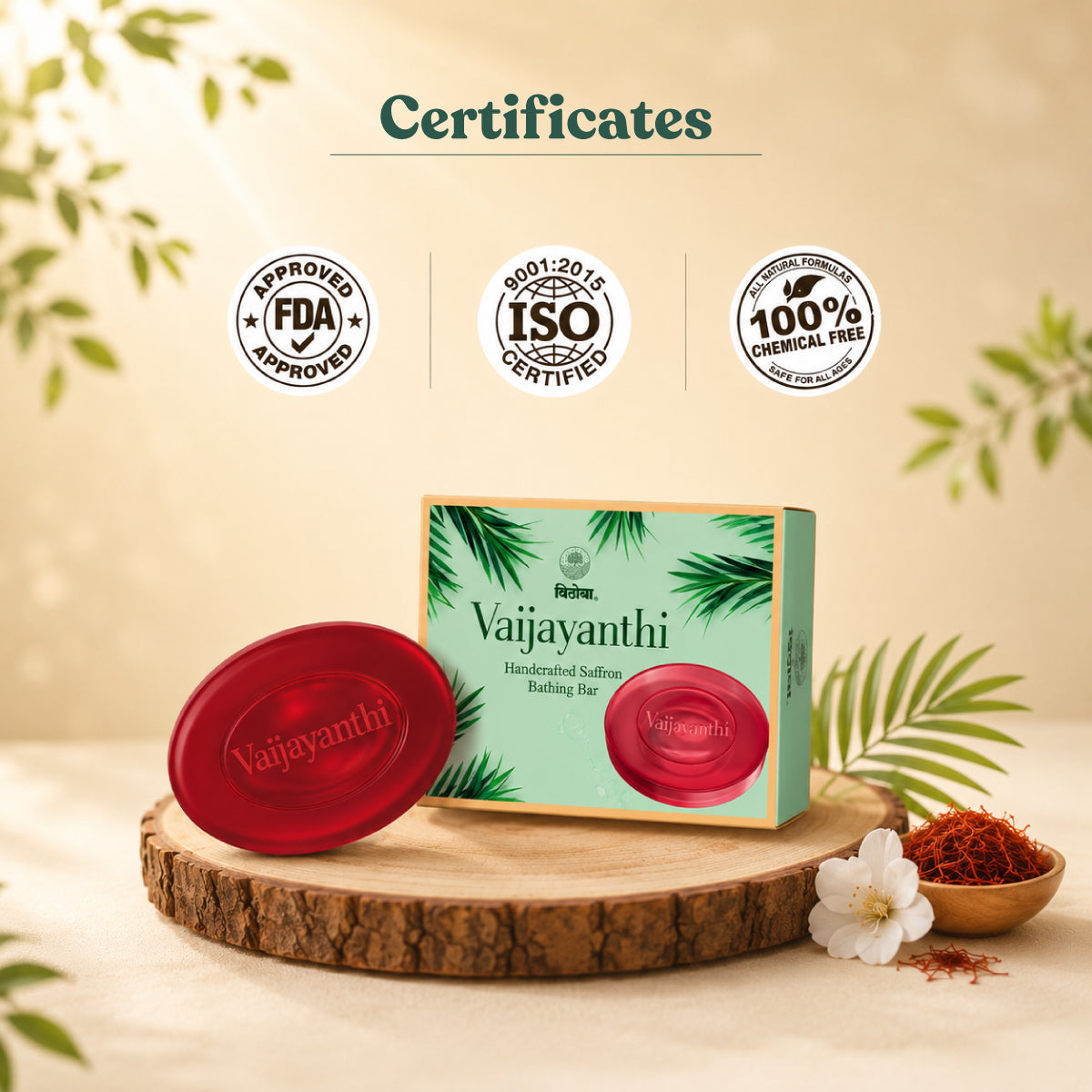 Vithoba Stay Active Pain Relief Roll On Oil (60ml) | Ayurvedic Roll On Oil | Pack of 2 + Free Vaijayanthi Soap (20g x 2)