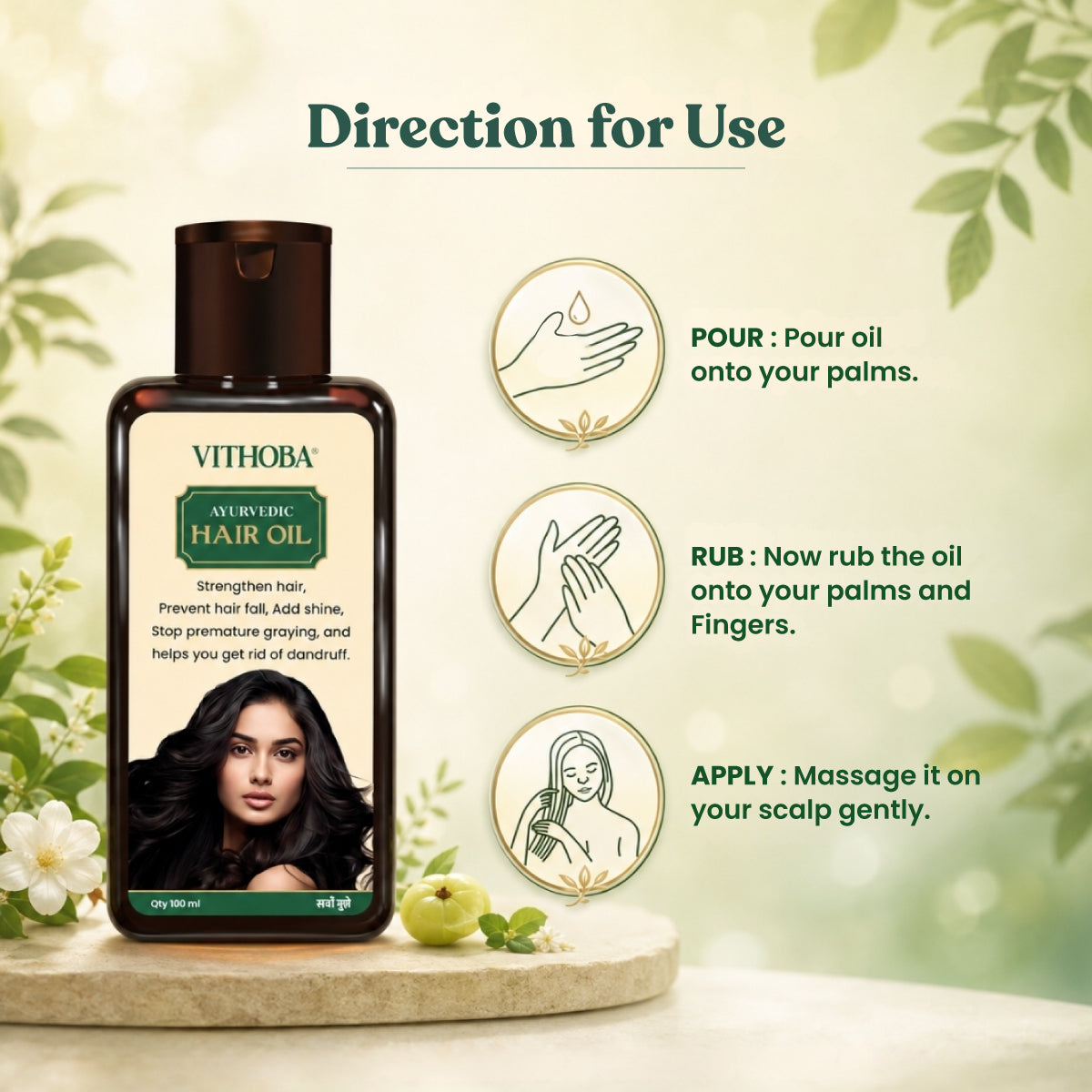 Vithoba Keshratna 5+1 Mehendi + Ayurvedic Kesh Hair Oil 100ml | Herbal Hair Care Combo