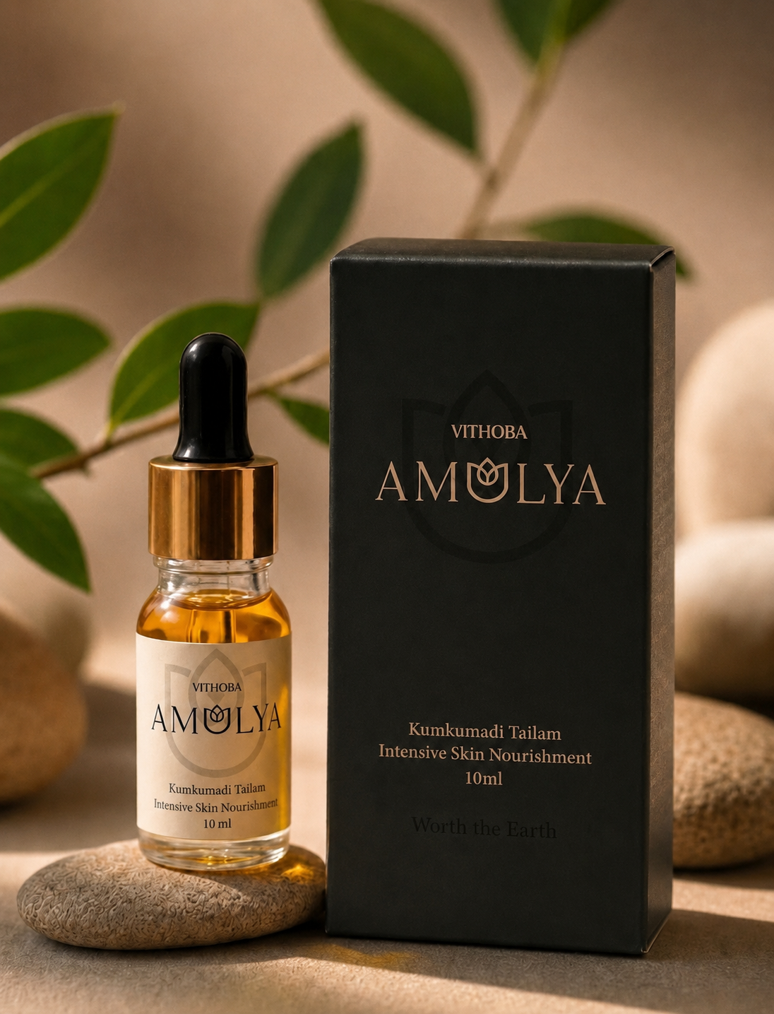 Amulya Kumkumadi Tailam – Intensive Skin Nourishment Face Oil 10ml (For brighter, smoother, more even-looking skin)